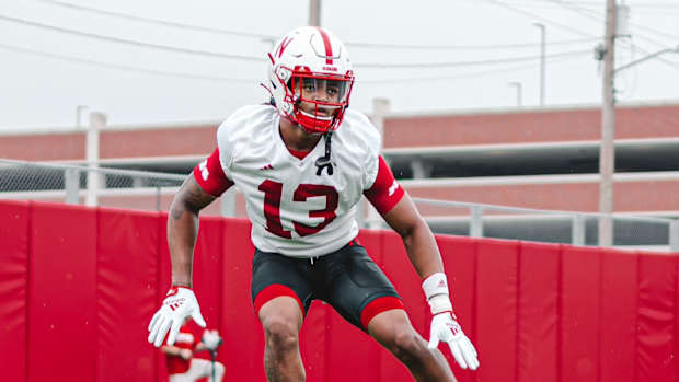 Malcolm Hartzog 2023-07-31 first practice fall camp Nebraska football